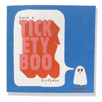 Tickety Boo Birthday Card With Coloured Envelope, 2 of 4