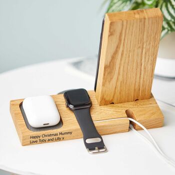 Personalised iPhone Apple Watch And Airpods Stand, 2 of 12