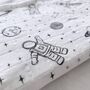 Organic Space Print Baby Muslin Swaddle, thumbnail 4 of 5