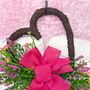 Floral Heart Shape Rattan Wreath, thumbnail 4 of 7