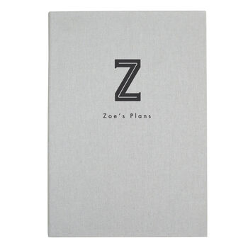 Personalised A5 Typographic Notebook Black And White, 3 of 8