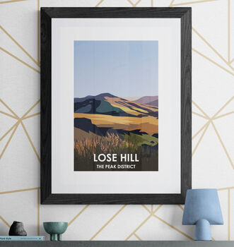 Lose Hill Peak District Art Print, 2 of 4