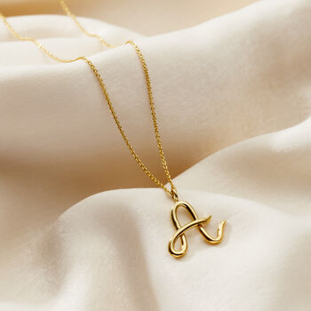Large Organic Initial Necklace, 4 of 12