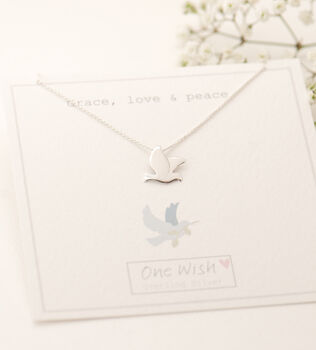 Dove Sterling Silver Necklace, 5 of 12