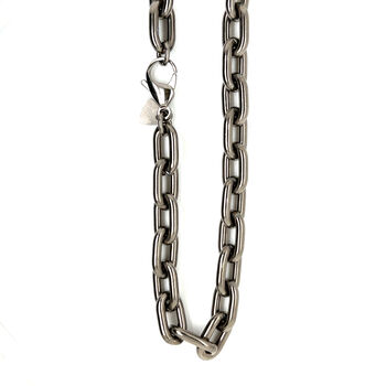 Men’s Chunky Titanium Anchor Chain Necklace, 2 of 4