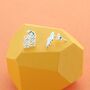 Flower Cluster Zircon Stud Earrings, thumbnail 1 of 2