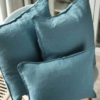 Stone Washed Linen Decorative Cushion Covers, 10 of 12
