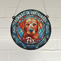 Labrador Fox Red Memorial Suncatcher, thumbnail 1 of 6