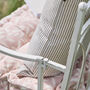 Riseley Cotton Stripe Cushion, thumbnail 4 of 5