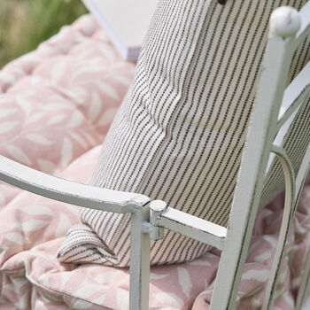 Riseley Cotton Stripe Cushion, 4 of 5