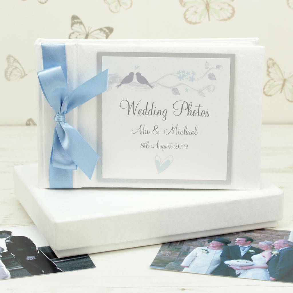 personalised amore wedding photo album by dreams to reality design ltd