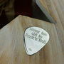 Personalised Rock And Roll Silver Plectrum, thumbnail 3 of 8