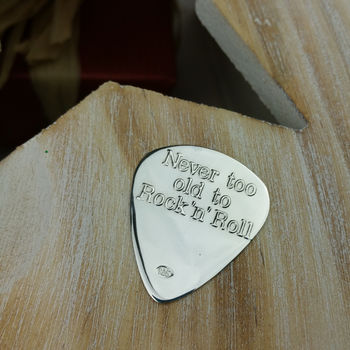 Personalised Rock And Roll Silver Plectrum, 3 of 8