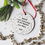 Personalised First Christmas As Mummy Tree Decoration, thumbnail 3 of 3