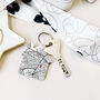 Personalised New Home First Home Location Map Keyring, thumbnail 5 of 10
