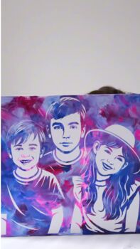 Personalised Paint Your Own Photo Portrait Diy Kit | 70 X 50cm, 3 of 7