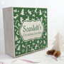 Personalised Christmas Eve Box With Festive Pattern, thumbnail 5 of 10