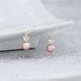 Silver Heart And Pearl Pendant And Drop Earrings Set, thumbnail 5 of 10