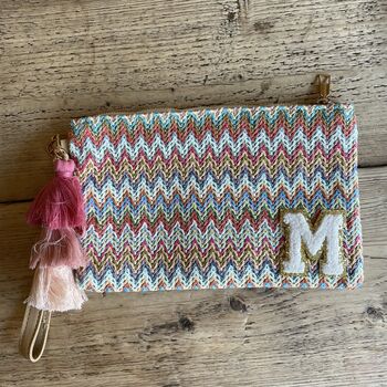 Personalised Multi Chevron Stripe Pouch, 3 of 10