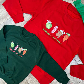 Christmas Dinner Family Twinning Personalised Jumper, 3 of 4