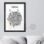 Magpies Wheel Of Fame Football Poster Print, thumbnail 1 of 7