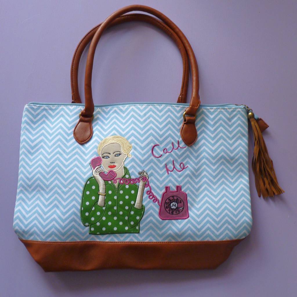 Call Me Day Bag And Free Cosmetic Bag, 1 of 4