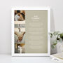 Personalised Wedding Photos And Text Art Print, thumbnail 1 of 12
