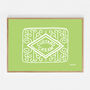 Custard Cream, Jammie Dodger, Bourbon And Digestive Biscuits Set Of Four Green Prints, thumbnail 7 of 10