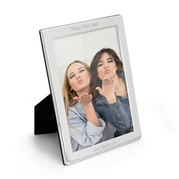 Personalised Classic Silver Plated Picture Frame, 7 of 9