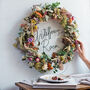 Personalised Dried Flower Wire Wreath, thumbnail 3 of 4