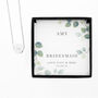 Personalised Botanical Sentiment Silver Tone Necklace, thumbnail 5 of 5