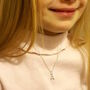 Children's Initial Silver Or Gold Vermeil Necklace, thumbnail 4 of 8