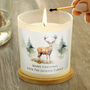 Personalised Watercolour Stag Candle Jar – Christmas Gift, thumbnail 3 of 5