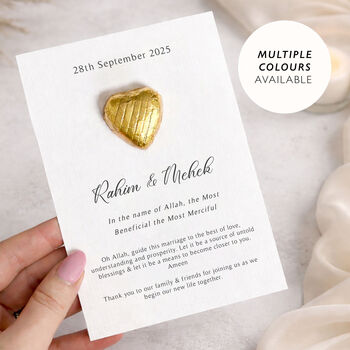 Halal Wedding Sweet Favours Islamic Chocolate Favour, 6 of 10