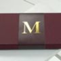 Personalised Colour Fade Mulberry To Grey Sateen Scarf, thumbnail 2 of 3