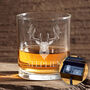Personalised Stag Engraved Whiskey Glass, thumbnail 1 of 6