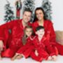 Personalised Family Velvet Christmas Pyjamas, thumbnail 1 of 12
