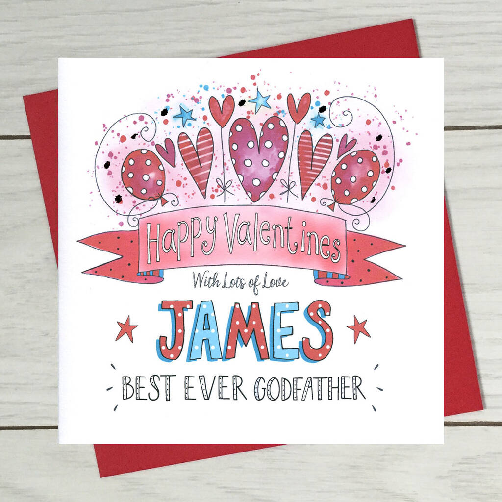 Godfather Valentine's Card By Claire Sowden Design