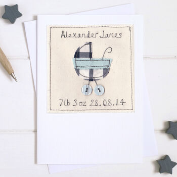 Personalised New Baby Boy Card, 2 of 12