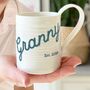 Granny Or Grandma Personalised Porcelain Mug, thumbnail 1 of 8