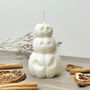 White Carved Pumpkin Candle Halloween Decoration, thumbnail 6 of 7