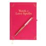 Book Of Love Spells Journal Rose Quartz Crystal Pen, thumbnail 5 of 6