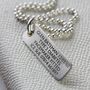 Men's Silver Medical Alert Allergy Necklace, thumbnail 5 of 6