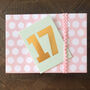 Mini Gold Foiled Number Seventeen Card, thumbnail 3 of 5