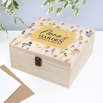 Personalised Botanical Gardener's Accessories Box, 2 of 7