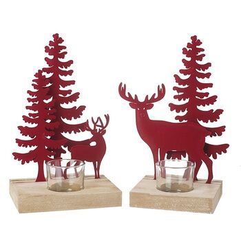 Red Stag T Light Holder, 4 of 4