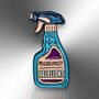 Misogynist Repellent Detergent Shaped Spray, Feminist Enamel Lapel Pin, thumbnail 4 of 9