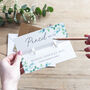 Green Eucalyptus 'Pencil Us In' Save The Date, thumbnail 3 of 3
