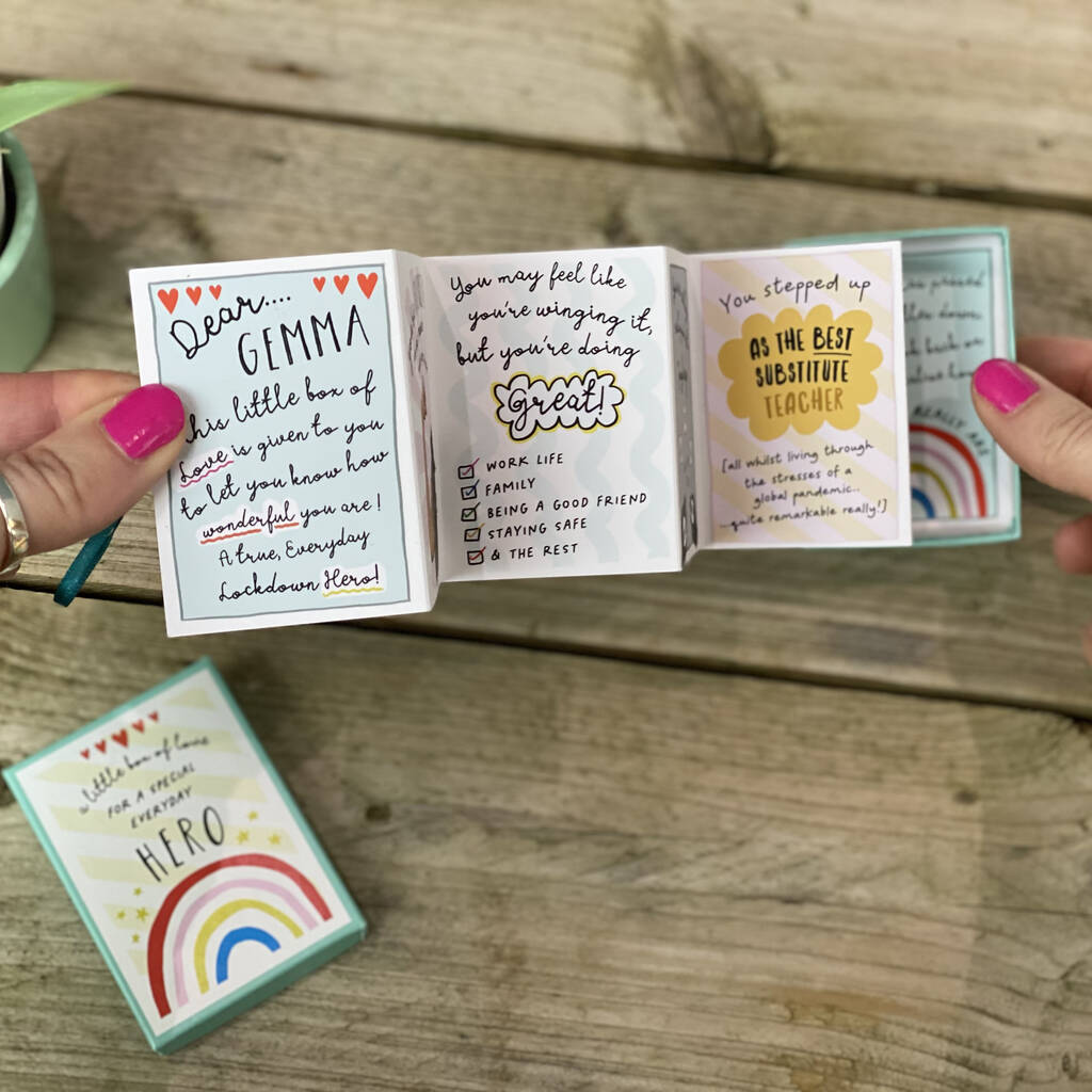 Lockdown 'Mini Box Of Love' Letterbox Gift For Friends By Hendog