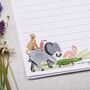 A5 Personalised Letter Writing Paper Safari Animals, thumbnail 2 of 4